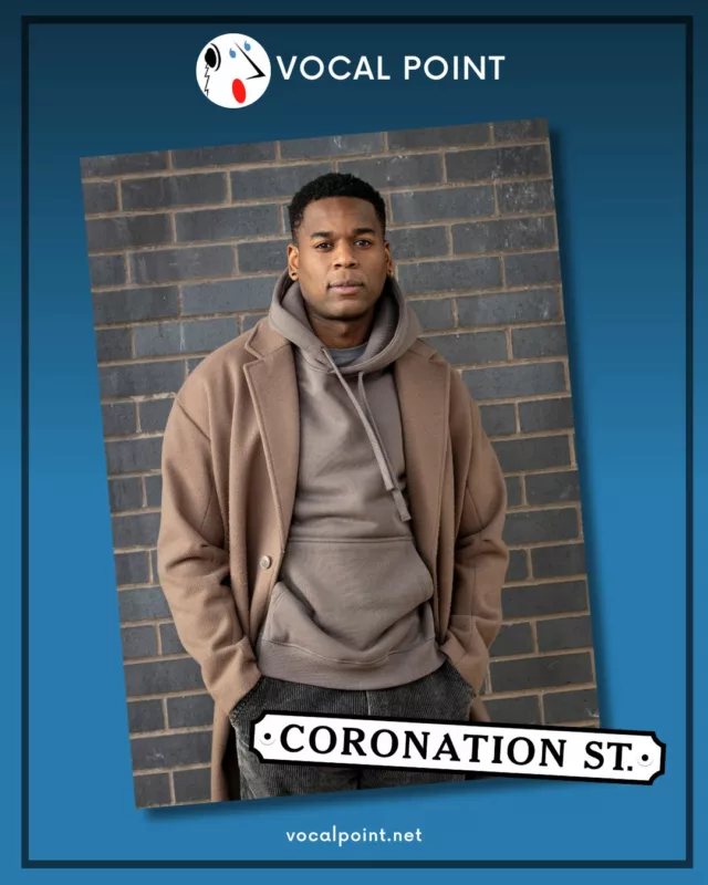We're delighted to share that our brilliant #VocalPointer Jason Callender is now appearing in Coronation Street as James Bailey.

Jason joined the cast in March and it's a real joy to see him become part of such a well-loved British institution.

Whether it’s drama, comedy or commercial voice work, Jason brings a bright, easy-going energy that makes him a pleasure to work with – both on screen and behind the mic.

#CoronationStreet #VoiceOver #Casting #VO #BritishTalent